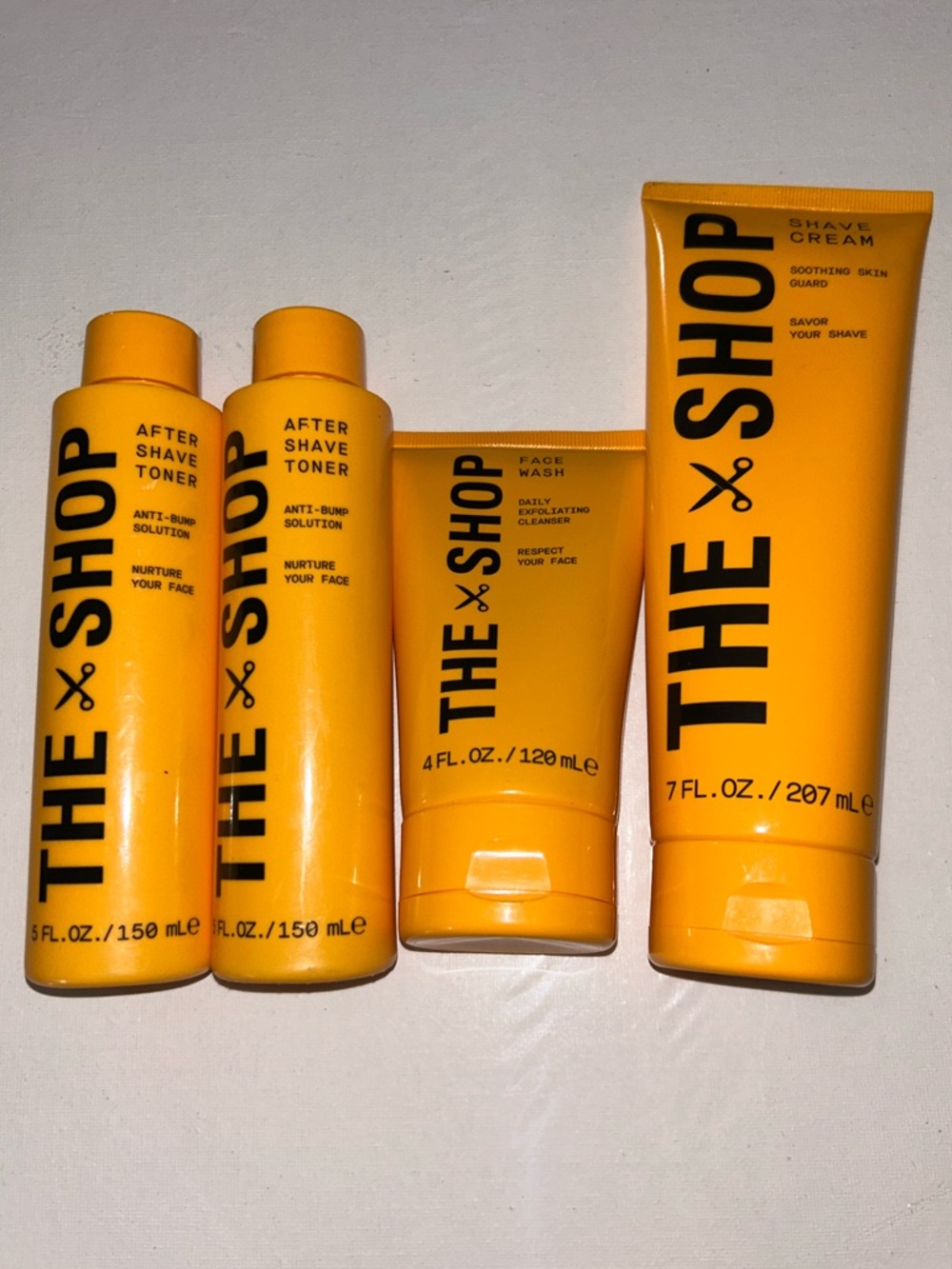Bundle - The Shop Mens Shave Cream, After Shave Toner & Face Wash Set